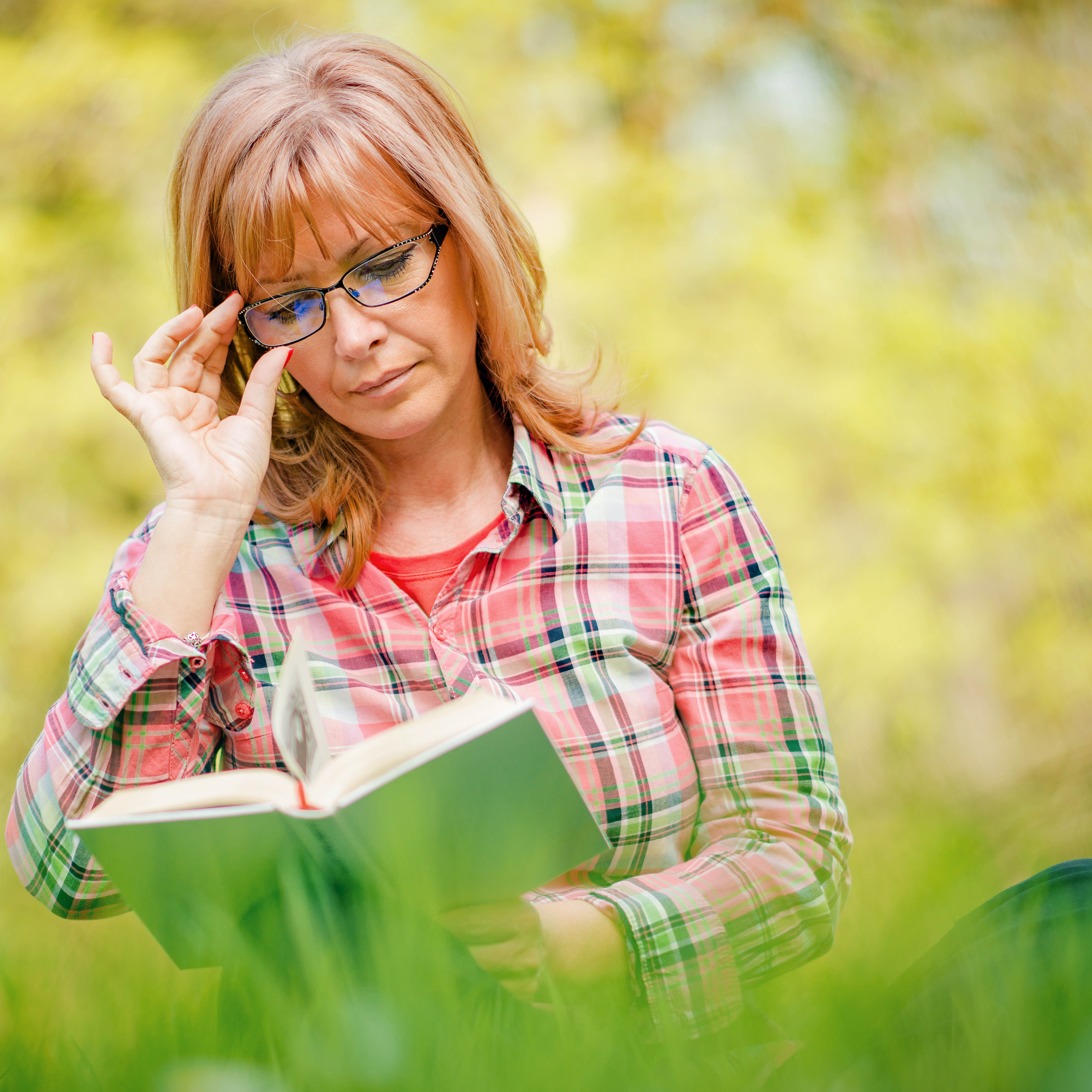 Woman Reads a Book